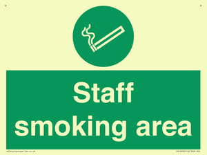 Staff smoking area
